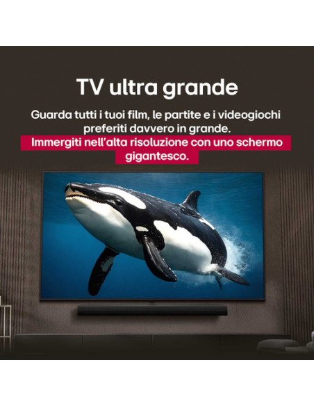 LG UHD AI 75UA75006LA TV Serie UA75 75'' 4K, α7 Gen8, HDR10, 20W, 3 HDMI con Game Optimizer, Smart TV WebOS 25