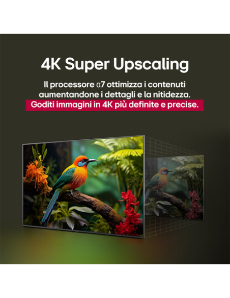 LG NanoCell AI 65NANO81A6A TV Serie NANO81 65'' 4K, α7 Gen8, HDR10, 20W, 3 HDMI con Game Optimizer, Smart TV WebOS 25