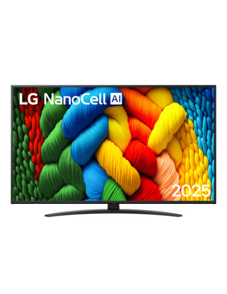 LG NanoCell AI 50NANO81A6A TV Serie NANO81 50'' 4K, α7 Gen8, HDR10, 20W, 3 HDMI con Game Optimizer, Smart TV WebOS 25