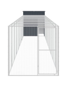 Pollaio con Area Corsa Antracite 165x1067x181cm Acciaio Zincato 2