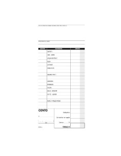 CF5 BLOCCO CONTI RISTOR. 100 COPIE