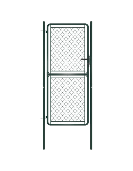 Cancello da Giardino in Acciaio 100x175 cm Verde