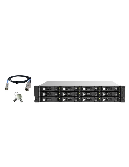 QNAP TL-R1220Sep-RP Box esterno HDD/SSD Nero, Grigio 2.5/3.5"