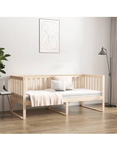 Dormeuse senza Materasso 100x200 cm in Legno Massello di Pino