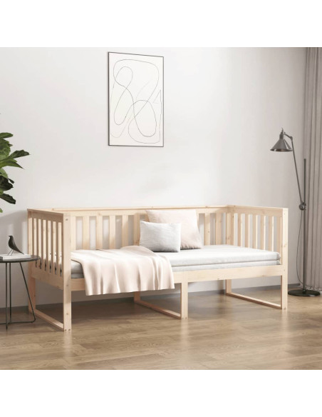 Dormeuse senza Materasso 100x200 cm in Legno Massello di Pino
