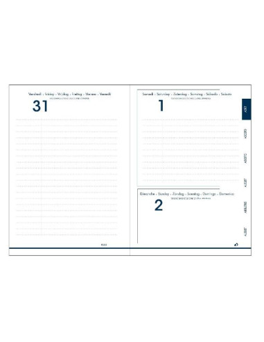 EUROTEXTAGENDA ROMA BLU VERDE INGL