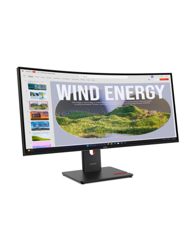 Lenovo ThinkVision T34WD-40 Monitor PC 86,4 cm (34") 3440 x 1440 Pixel Wide Quad HD LED Nero