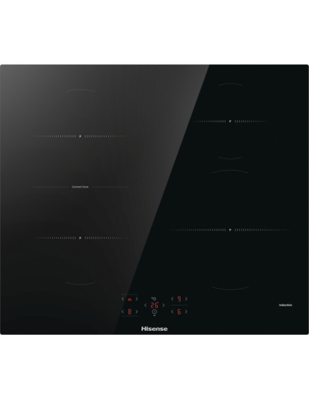 Hisense HI621FM piano cottura Nero Da incasso 59.5 cm Piano cottura a induzione 4 Fornello(i)