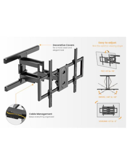 43"-100" FULL MOTION TV MOUNT BRACK