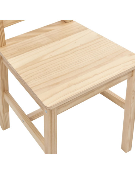 Set da Pranzo 7 pz in Legno di Pino