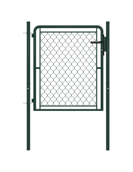 Cancello per Giardino in Acciaio 100x100 cm Verde
