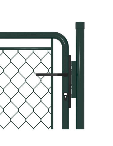 Cancello per Giardino in Acciaio 100x100 cm Verde