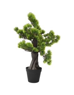 Bonsai di Pino Artificiale con Vaso 60 cm Verde 2