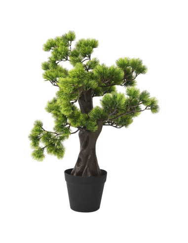 Bonsai di Pino Artificiale con Vaso 60 cm Verde