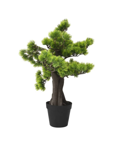 Bonsai di Pino Artificiale con Vaso 60 cm Verde