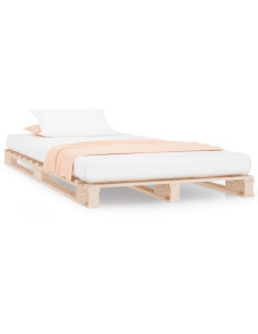 Letto a Pallet 75x190 cm Small Single in Legno Massello di Pino