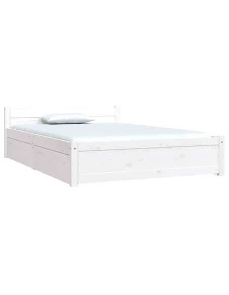 Giroletto con Cassetti Bianco 120x190 cm Small Double