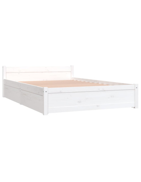 Giroletto con Cassetti Bianco 120x190 cm Small Double