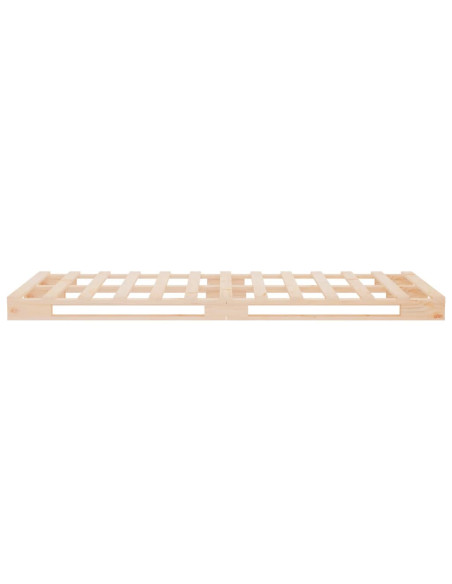 Letto a Pallet 90x190 cm Single in Legno Massello di Pino