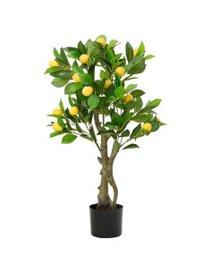 Albero di Limoni Artificiale 234 Foglie 90 cm Verde
