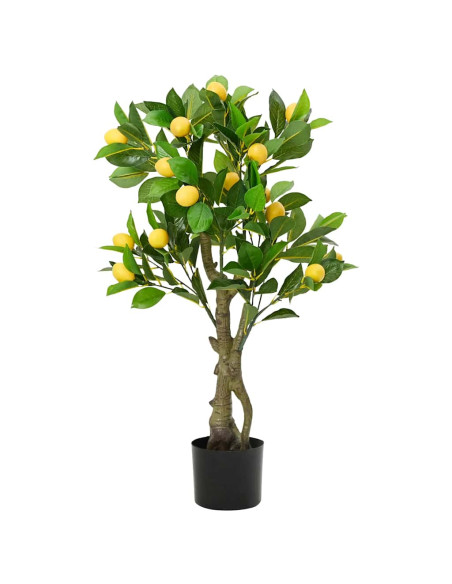 Albero di Limoni Artificiale 234 Foglie 90 cm Verde