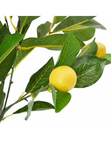 Albero di Limoni Artificiale 234 Foglie 90 cm Verde