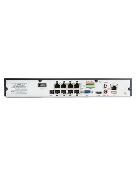 Vultech Security Network Video Recorder 8 Canali PoE – 8MP – H.265+