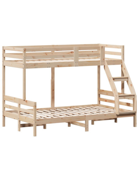Letto a Castello 80x200/120x200 cm in Legno Massello di Pino