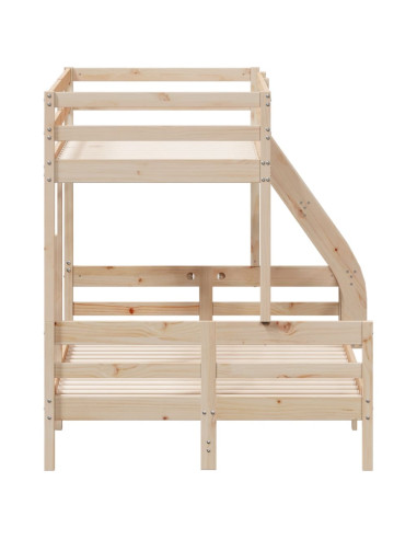 Letto a Castello 80x200/120x200 cm in Legno Massello di Pino