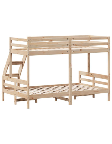 Letto a Castello 80x200/120x200 cm in Legno Massello di Pino