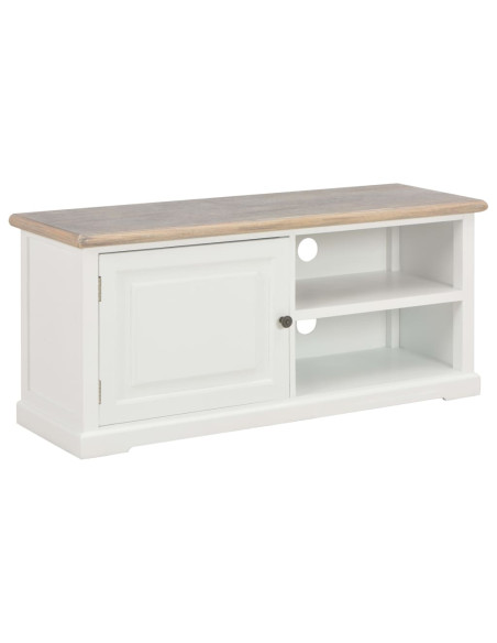 Mobile Porta TV Bianco 90x30x40 cm in Legno
