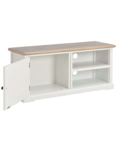 Mobile Porta TV Bianco 90x30x40 cm in Legno 2