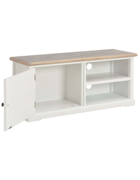 Mobile Porta TV Bianco 90x30x40 cm in Legno