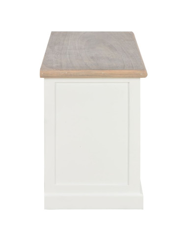 Mobile Porta TV Bianco 90x30x40 cm in Legno