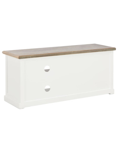 Mobile Porta TV Bianco 90x30x40 cm in Legno