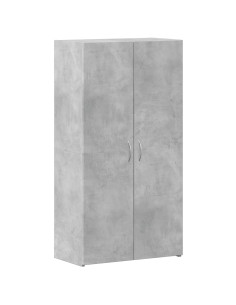 Schedario Grigio Cemento 60x32x115 cm in Legno Multistrato
