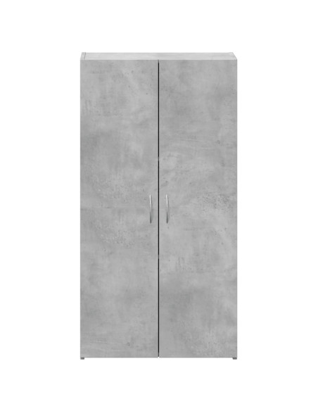Schedario Grigio Cemento 60x32x115 cm in Legno Multistrato