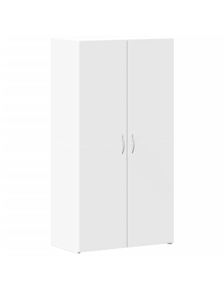 Schedario Bianco 60x32x115 cm in Legno Multistrato