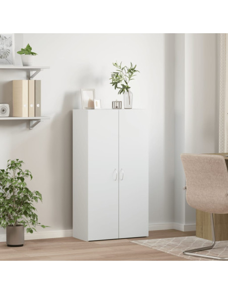 Schedario Bianco 60x32x115 cm in Legno Multistrato