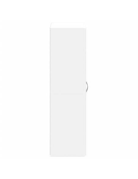 Schedario Bianco 60x32x115 cm in Legno Multistrato