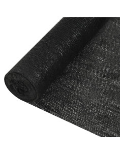 Rete per Privacy Nera 1,5x50 m in HDPE 195 g/m²