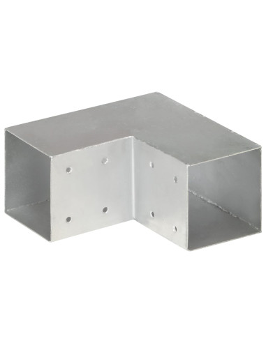 Connettore per Pali a Forma di L in Metallo Zincato 91x91 mm