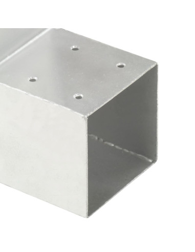 Connettore per Pali a Forma di L in Metallo Zincato 91x91 mm