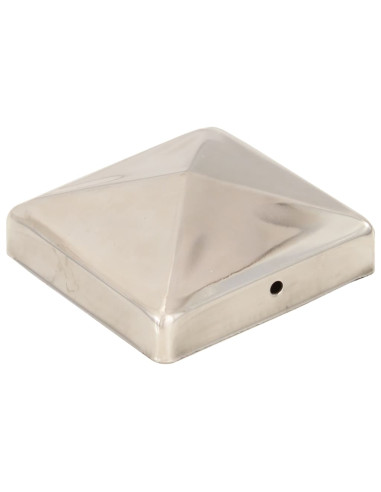 Tappi per Pali a Piramide 6 pz in Acciaio Inox 91x91 mm