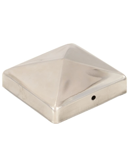 Tappi per Pali a Piramide 6 pz in Acciaio Inox 91x91 mm