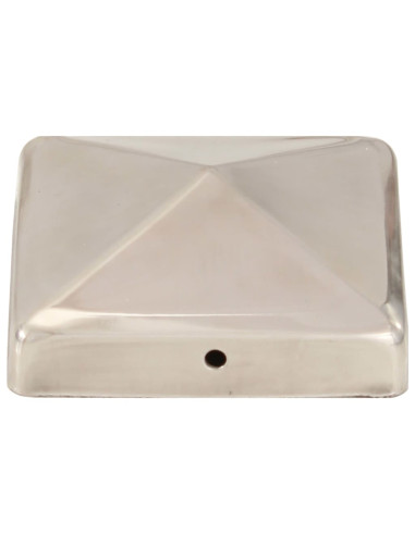 Tappi per Pali a Piramide 6 pz in Acciaio Inox 91x91 mm