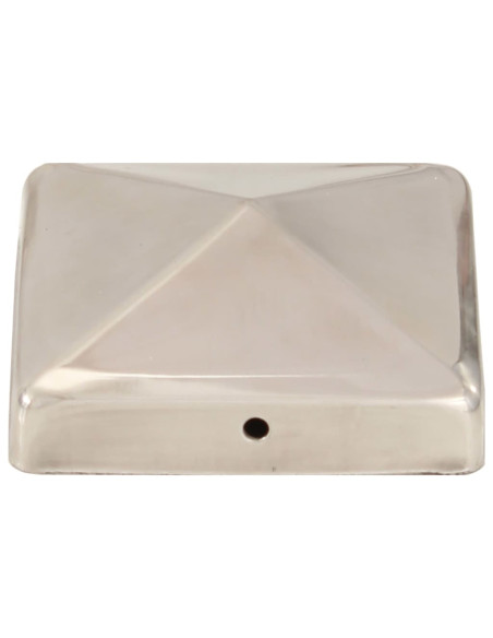 Tappi per Pali a Piramide 6 pz in Acciaio Inox 91x91 mm