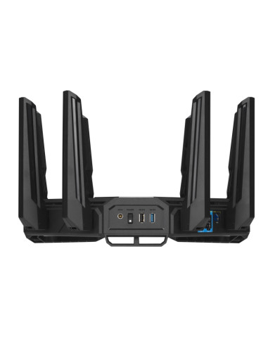 ASUS ROG Rapture GT-BE98 router wireless 10 Gigabit Ethernet Quad-band (2.4 GHz / 5 GHz-1 / 5 GHz-2 / 6 GHz) Nero