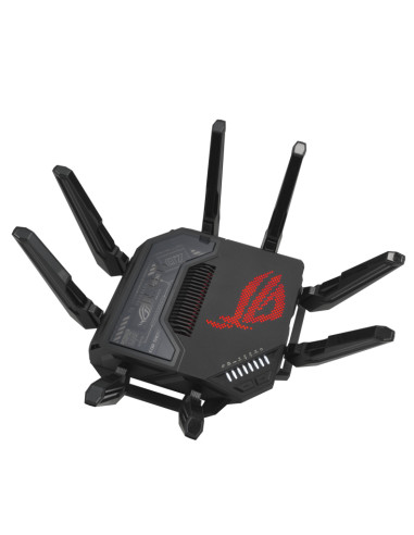 ASUS ROG Rapture GT-BE98 router wireless 10 Gigabit Ethernet Quad-band (2.4 GHz / 5 GHz-1 / 5 GHz-2 / 6 GHz) Nero