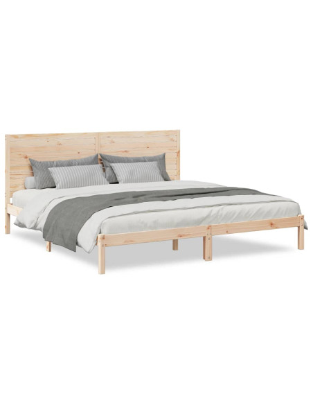 Giroletto Extra Lungo senza Materasso 200x220 cm Legno Massello